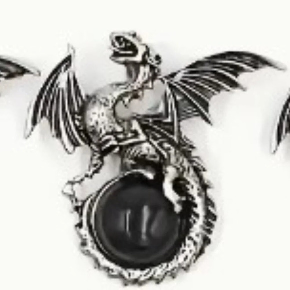 Natural Stone Tiger Eye Obsidian Decor Dragon Pendant Necklace - Picture 3 of 5